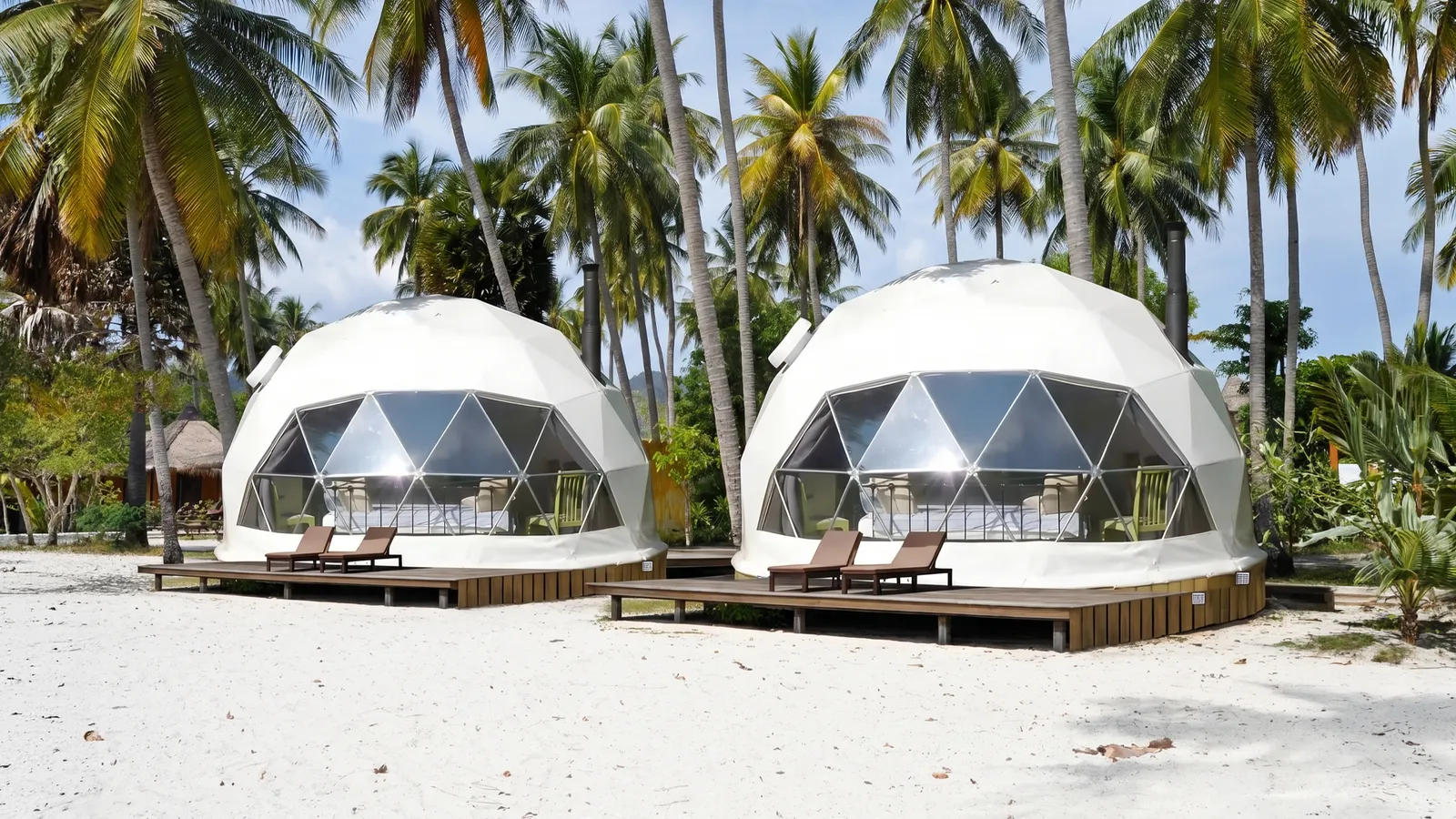 Aria glamping dome by the ocean