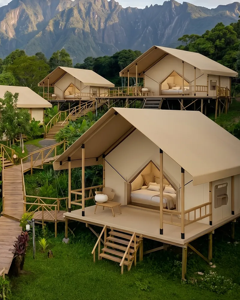 Solora structures for mountain retreats