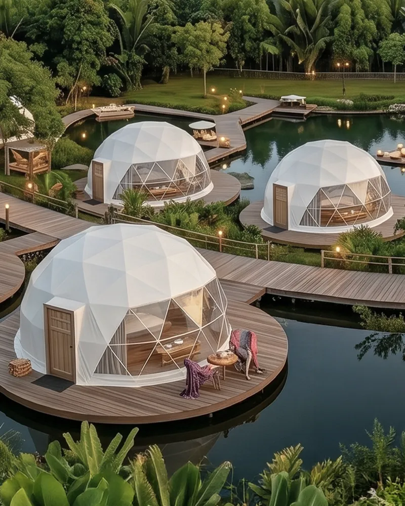 Solora structures for glamping resorts