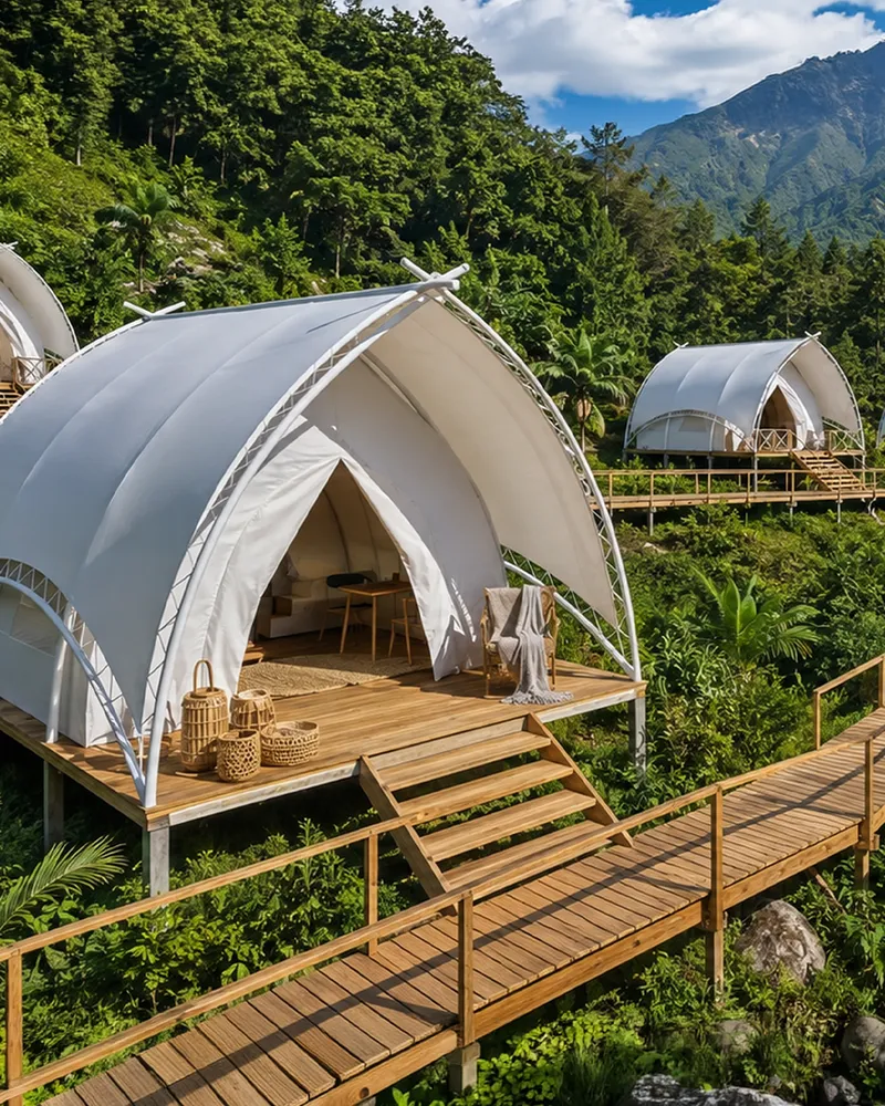 Solora structures for sunny outdoor spaces
