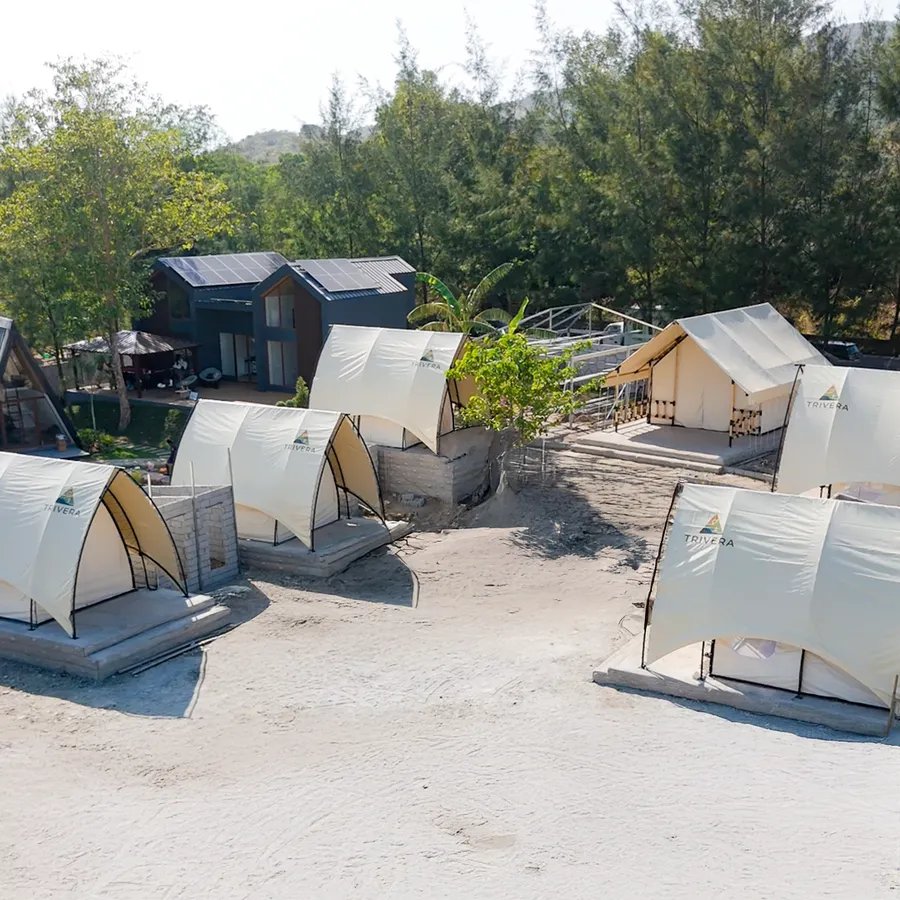 Solora glamping tents by the coast in Zambales